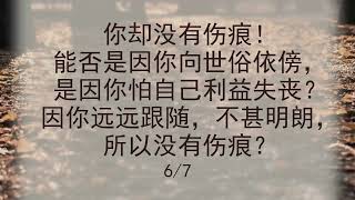 选本诗歌 第533首 你怎没有伤痕？