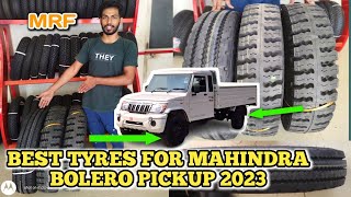 Mahindra bolero pickup best tyre in MRF Brand / Mahindra Bolero pickup all tyres size price features