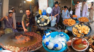 Traditional street food in Talashi chowk Jalalabad Afghanistan | Pakora Recipe | Lassi | Liver fry