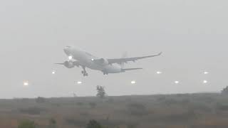 MALAYSIAN AIRLINES CARGO AIRBUS A330 TAKEOFF FROM BANGALORE INTERNATIONAL AIRPORT