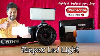 Best budget portable Video Light for DSLR and Mobile || Simpex LED Video Light