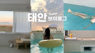 ᵛᴸᴼᴳ 1박2일 태안여행 브이로그⛱️ | 대만족 풀빌라 추천 | 딱 하루로 충분한 코스로 함께해요 ♥