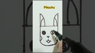 Pikachu drawing | How to draw a Pikachu | Easy Pikachu drawing from H #trending #viral #shorts #art