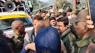 Protesters arrested by Police during a peaceful protest in Katra, Vaishno Devi...