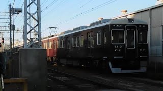 2021.10.18 阪急 7300系7324F 普通高槻市行き通過 正雀駅～摂津市駅間 正音寺踏切 阪急電鉄 阪急電車