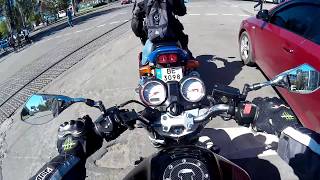 Покатухи на Honda Hornet 600 vs Honda CB400