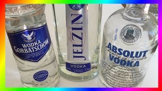 The Best Vodka? (Absolut vs. Gorbatschow vs. Jelzin)