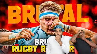 OMG HE ALMOST KILL HIM...BANNED From Playing Rugby | The Most Brutal Rugby RED CARDS (REACTON)