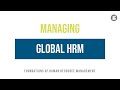 Managing Global HRM