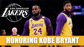 LeBron, AD honor Kobe Bryant on ceremonial night in Blazers vs. Lakers | 2019-20 NBA Highlights
