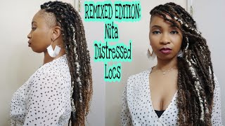 Freetress Nita Distressed Gorgeous Locs REMIXED EDITION| Freetress Pre-Fluffed Water Poppin Twist