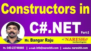 Types of Constructors in C#.NET Part 2 | C#.NET Tutorial | Mr. Bangar Raju