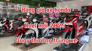 TỔNG HỢP BÁO GIÁ XE HONDA DỊP NOEL 2025 KHUYẾN MẠI LỚN KHI MUA XE