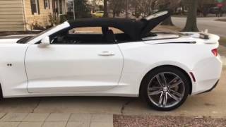 2016 Camaro Convertible top operation