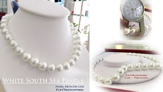 White South Sea Pearls Necklace : สร้อยคอไข่มุกเซาท์ซีสีขาว