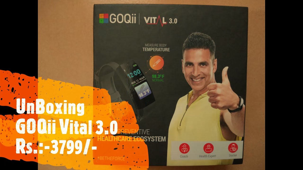 GOQii Vital 3.0 Fitness Band With Temperature And Blood Pressure ...