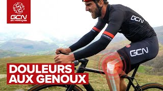 Les douleurs aux genoux liées à la pratique du cyclisme.