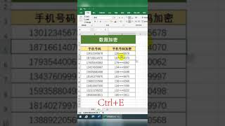 手机号替换星号#Excel技巧 #办公软件教程入门 #办公软件的神奇一秒