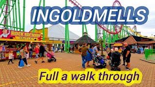 INGOLDMELLS a walk through Ingoldmells from the Beach to Fantasy Island Theme Park #gmibalwalktv