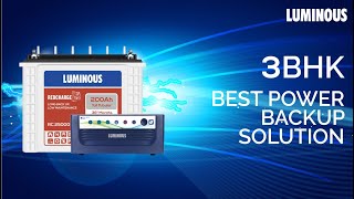Power Backup Solution for 3 BHK Home | Hindi | Best Solution to choose Luminous Inverter & Battery