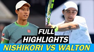 Kei Nishikori vs Adam Walton Full Highlights | Most Popular Match