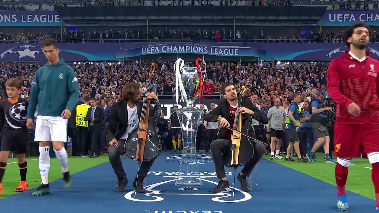 2CELLOS Performance At The 2018 UEFA Champions League Final - YouTube