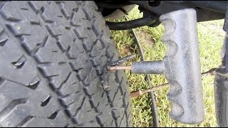 How to Plug a Nail in a Tire