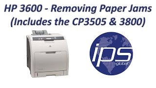 HP 3600 - Removing Paper Jams (Includes the CP3505 \u0026 3800)