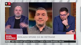 BUNĂ, ROMÂNIA! EXCLUSIV: DRAGOȘ PĂTRARU, ÎN STUDIOUL B1TV. P1/2