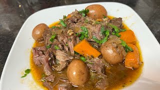 Como hacer Pot Roast en la olla eléctrica.