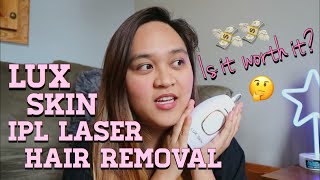 DIY IPL LASER HAIR REMOVAL| LUX SKIN | UNBOXING + REVIEW