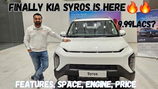 Finally Kia Syros Launched 🔥🔥 | New Kia Syros 2025 Review