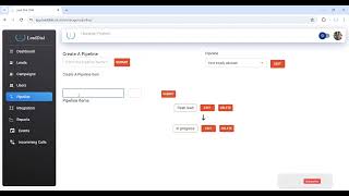 LeadDialCRM WorkFlow or Pipeline management