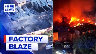‘Fierce’ fire breaks out at car workshop in Sydney’s north | 9 News Australia