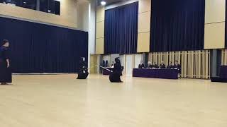 Issac Ru (left) Kendo 5 Dan grading