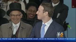 Mark Zuckerberg Speaks At Harvard Graduation