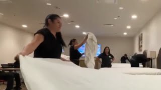 Las Vegas workers train for new jobs on The Strip