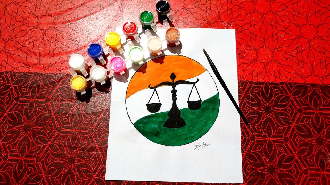 National Constitution Day Poster/ National Law Day Drawing/ Samvidhan ...