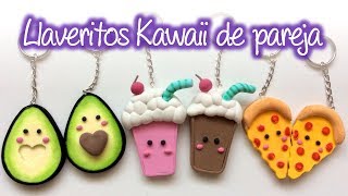 Llaveritos Kawaii de pareja, Kawaii couple keychains