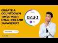 How to Create a Countdown Clock with HTML, CSS, and JavaScript