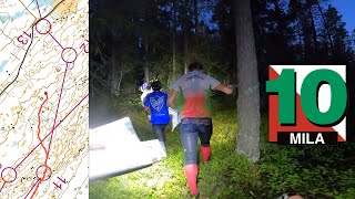 Orienteering: Skellefteå, Sweden. 10mila at night.