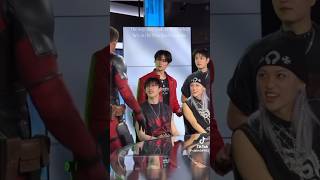 The way they look at Ryan Reynolds in the Deadpool suit 😭 #straykids