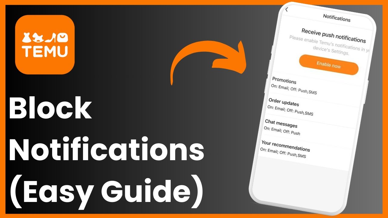 How To Block Temu - Block Notifications From Temu - YouTube
