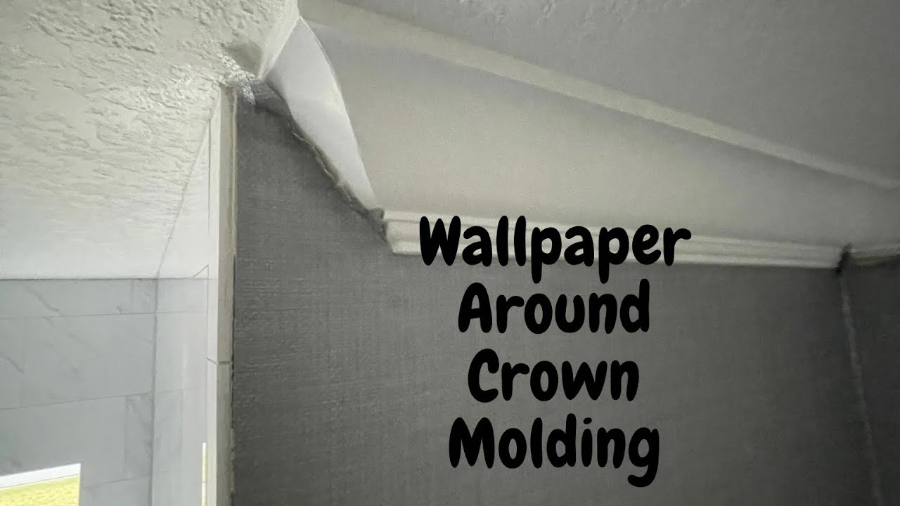 How To Trim Wallpaper Around Crown Molding Spencer Colgan Youtube