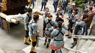 常滑祭・常滑地区祭礼2018 日 P1040029　市場・常磐車　常石神社　宮入