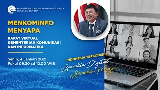 Menkominfo Johnny G. Plate Menyapa - Indonesia Terkoneksi, Semakin Digital Semakin Maju