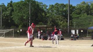 2017年6月4日一般男子大阪大会・決勝戦・はじめ会戦・3回裏谷山君から