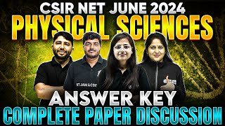 CSIR NET Response Sheet 2024 | CSIR NET Physics Analysis & Detailed Solution | PW