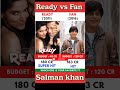 Ready vs Fan movie comparison!! box office collection #shorts #bollywood #pathaan