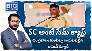 Phone Caller About Chandrababu Caste Feeling | Big Question | @SakshiTV